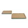 Set de 2 plateaux en bois