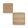 Set de 2 plateaux en bois