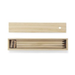 Trousse en bois avec crayons 12 pièces KRASI