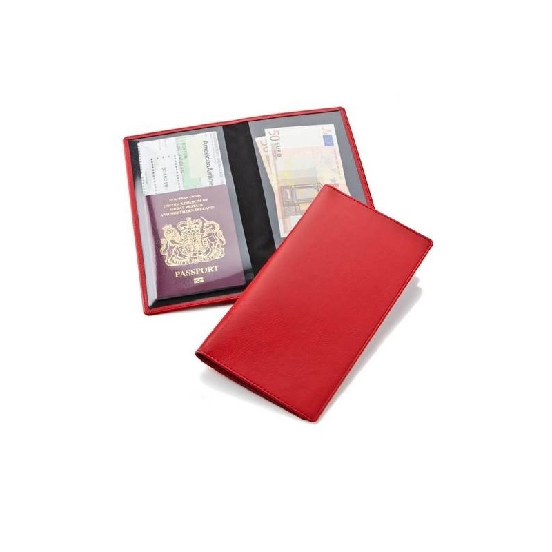 Compagnon de voyage en simili cuir de couleur