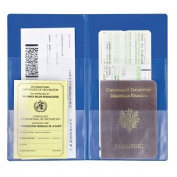 Pochette voyage 2 volets 4 poches