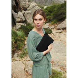 Pochette zippée en coton bio 20x11cm