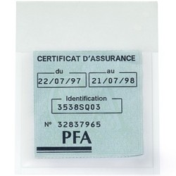 Porte-vignette assurance adhésif quadri