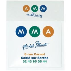 Porte-vignette assurance adhésif quadri