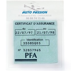 Porte-vignette assurance adhésif quadri