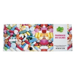 Pochette sante carrée 4 poches