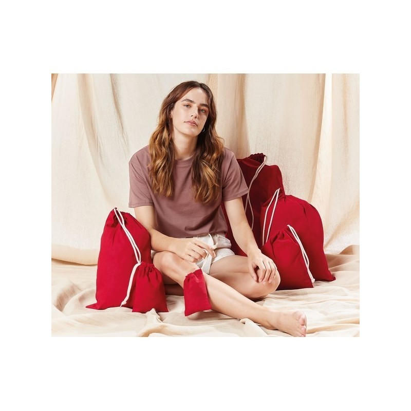 Poche en coton de couleur