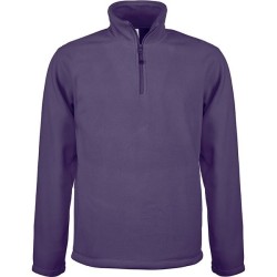 Polaire à col zippé anti-bouloches