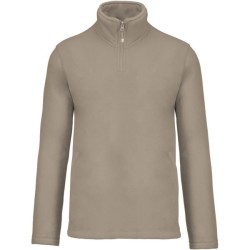 Polaire à col zippé anti-bouloches