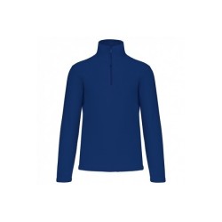 Polaire à col zippé anti-bouloches