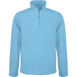 Polaire à col zippé anti-bouloches