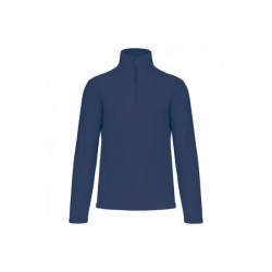 Polaire à col zippé anti-bouloches