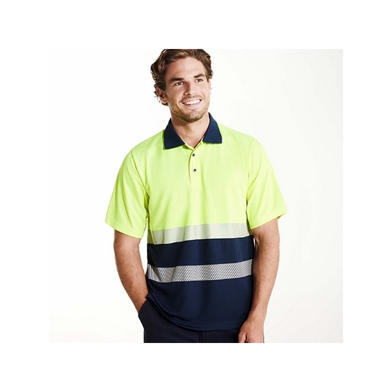 Polo technique haute visibilité à manches longues  VEGA