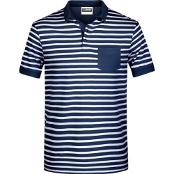 Polo rayé marinière Homme - James Nicholson