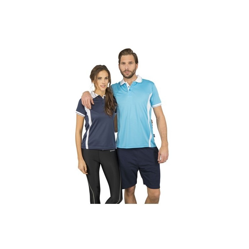 Polo respirant bicolore