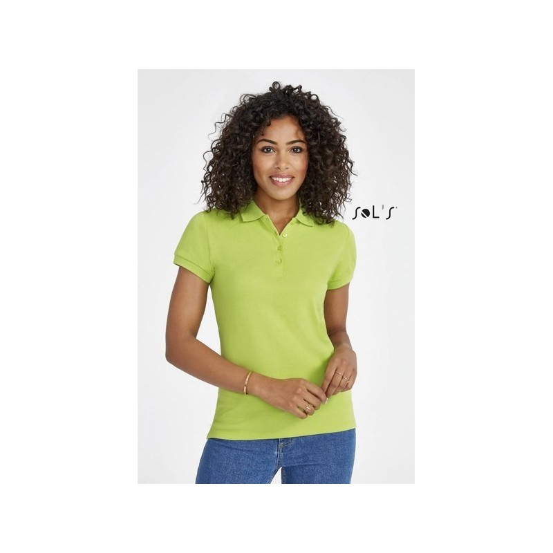 Polo piqué femme blanc 210 g sol's - people - 11310b