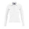 Polo femme blanc 210 g sol's - podium - 11317b