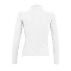 Polo femme blanc 210 g sol's - podium - 11317b