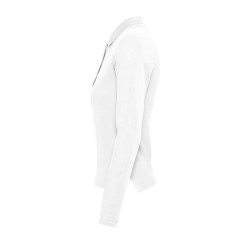Polo femme blanc 210 g sol's - podium - 11317b