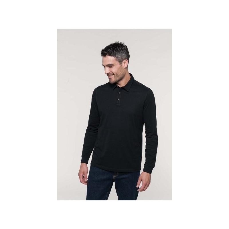 Polo jersey manches longues homme - Kariban