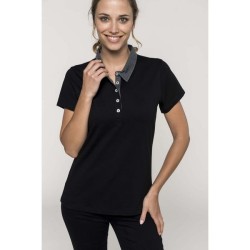 Polo jersey bicolore femme - Kariban