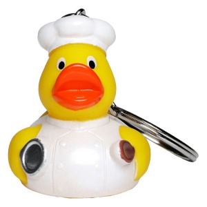 Porte-clés canard cuisinier