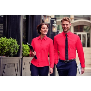 Men's long sleeve classic pure cotton poplin shirt