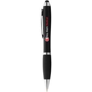 Stylo stylet coloré avec grip noir (encre bleue) 11 × 137 × 11 mm, vue 2