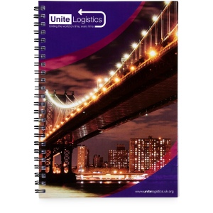 Carnet de notes à spirales A5 avec couverture arrière imprimée, vue 3