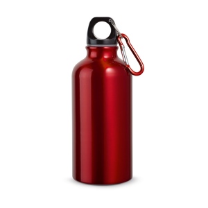 Bouteille de sport 400mL en aluminium avec mousqueton, vue 4