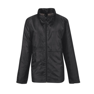 Veste coupe-vent doublée micropolaire femme, vue 8