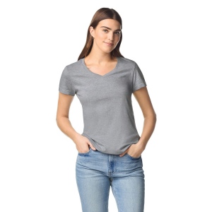 T-shirt femme col v