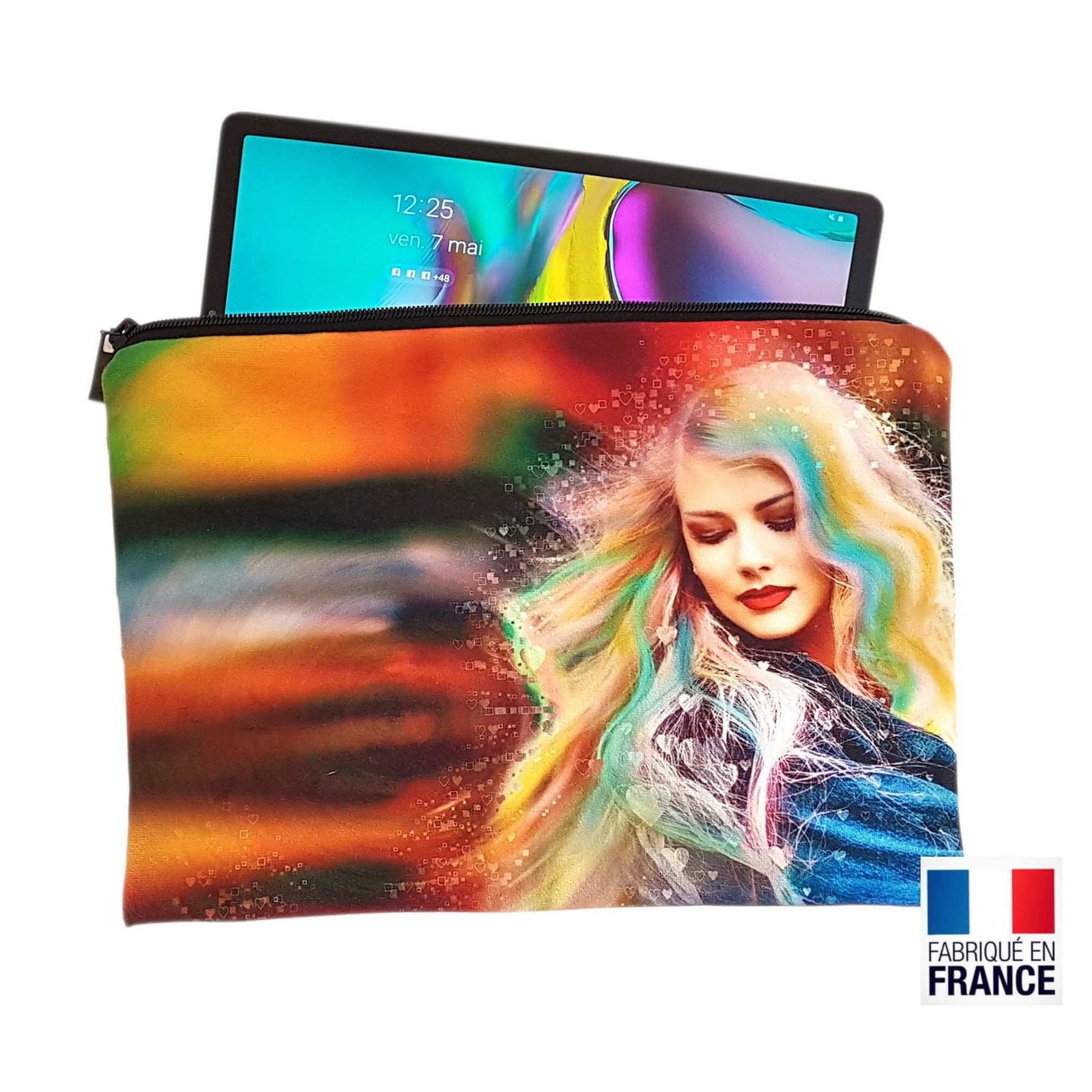 Trousse plate en velours 310 × 230 × 20 mm