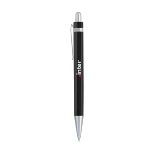 Stylo à encre bleue avec clip en acier mat 14 × 11 × 11 mm, vue 2