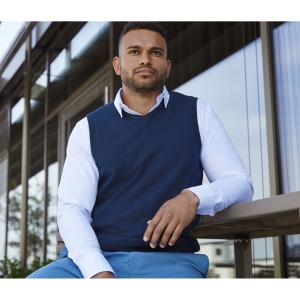 Men's long sleeve tailored herringbone shirt