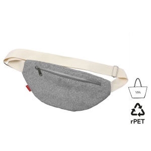 Sac banane gris chiné RPET 330 × 20 × 145 mm Baladéo, vue 2