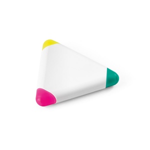 Surligneur en PP en forme de triangle avec 3 couleurs, vue 3