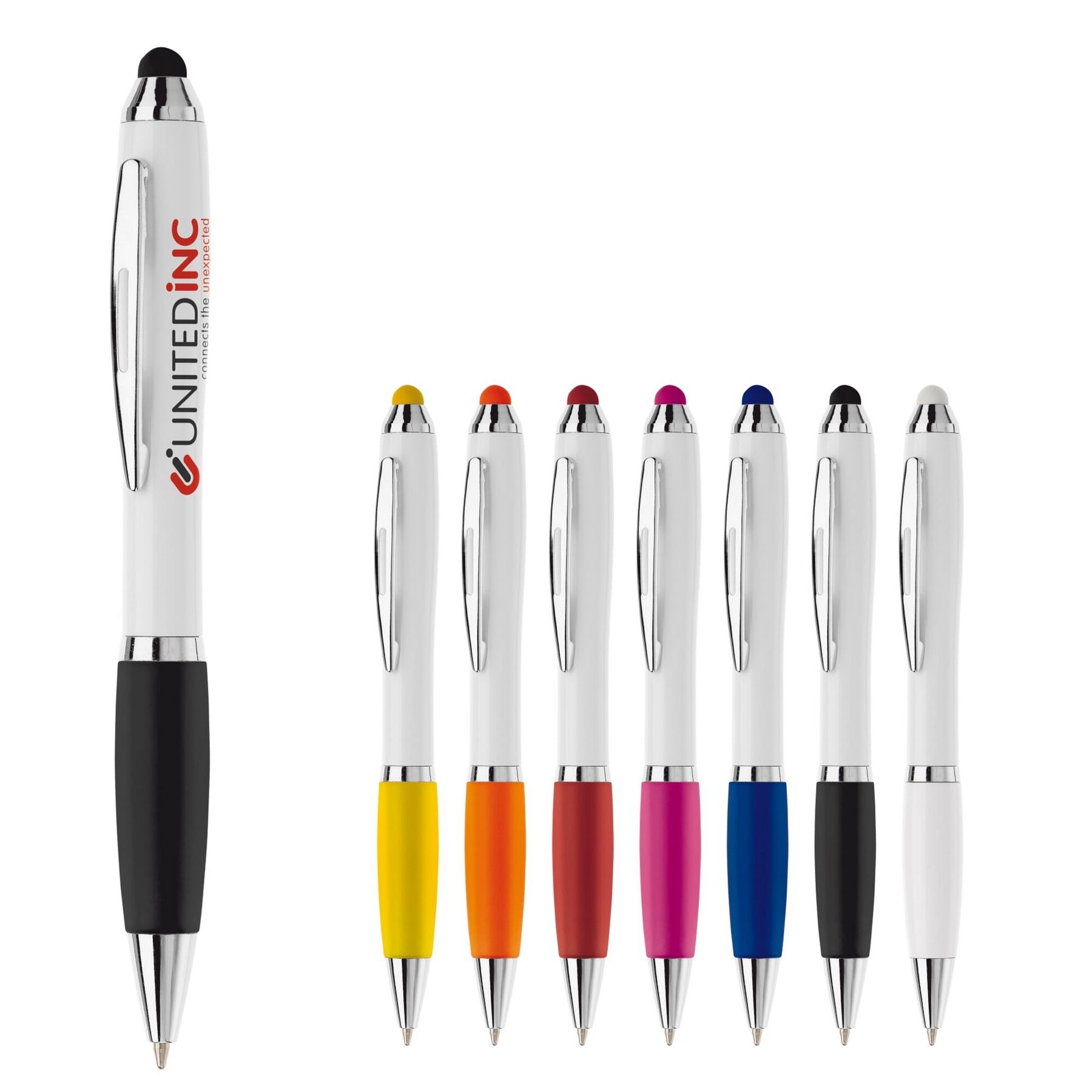 Stylo stylet blanc