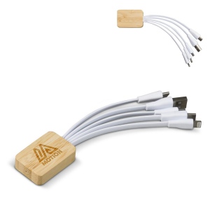 Câble de recharge bambou et 45 × 12 × 31 mm