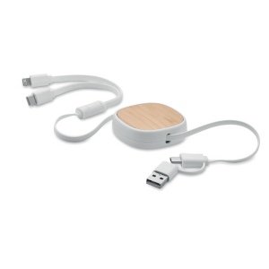 Câble de charge USB rétractable 53 × 16 × 53 mm