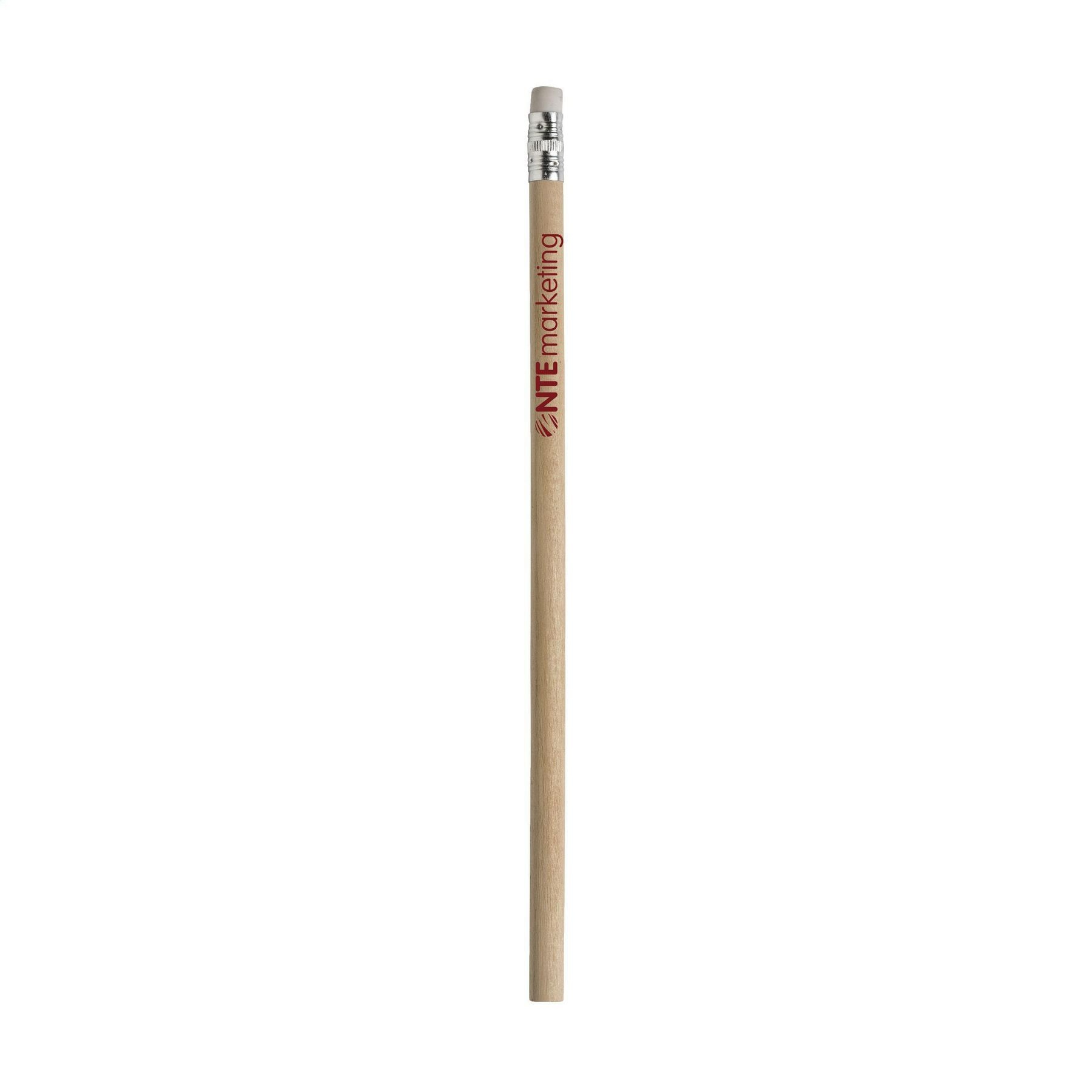 Crayon de bois (HB) non taillé avec gomme 20 × 8 × 8 mm