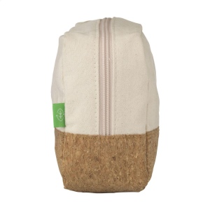 Trousse de toilette en matériaux naturels toile organique et liège 14 × 8 × 24 mm, vue 7