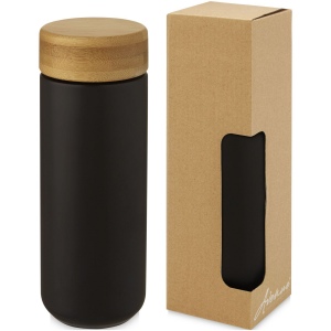 Gobelet en céramique de 300 ml avec couvercle en bambou, vue 2