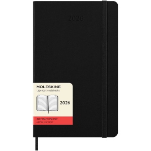 Agenda L quotidien 12 mois Moleskine à couverture rigide en papier