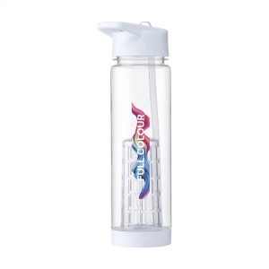 Bouteille d'eau avec infuseur, bouchon à vis et paille pliante, vue 3