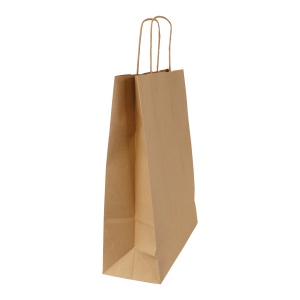 Sac papier kraft anses torsadées 240 × 320 × 110 mm, vue 2