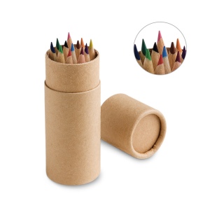 Boîte avec 12 crayons de couleur