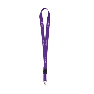 Tour de cou en polyester solide avec mousqueton en métal 53 × 2 mm, vue 2