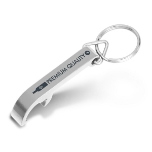 Porte-clés décapsuleur aluminium 55 mm