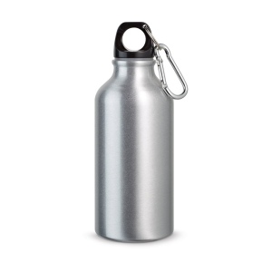 Bouteille de sport 400mL en aluminium avec mousqueton, vue 8